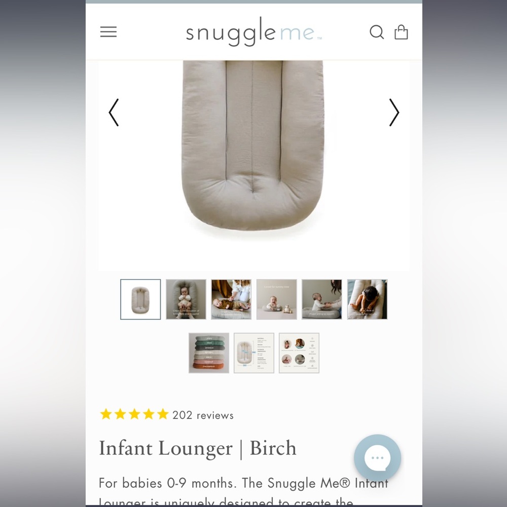 Snuggle Me Organic Infant Lounger & Cover